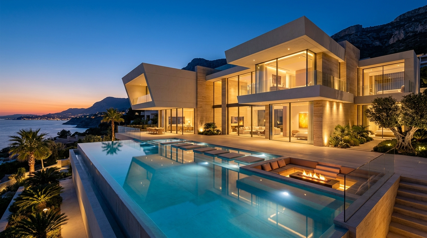 Mega mansión de lujo - Arquitectura contemporánea de alta gama